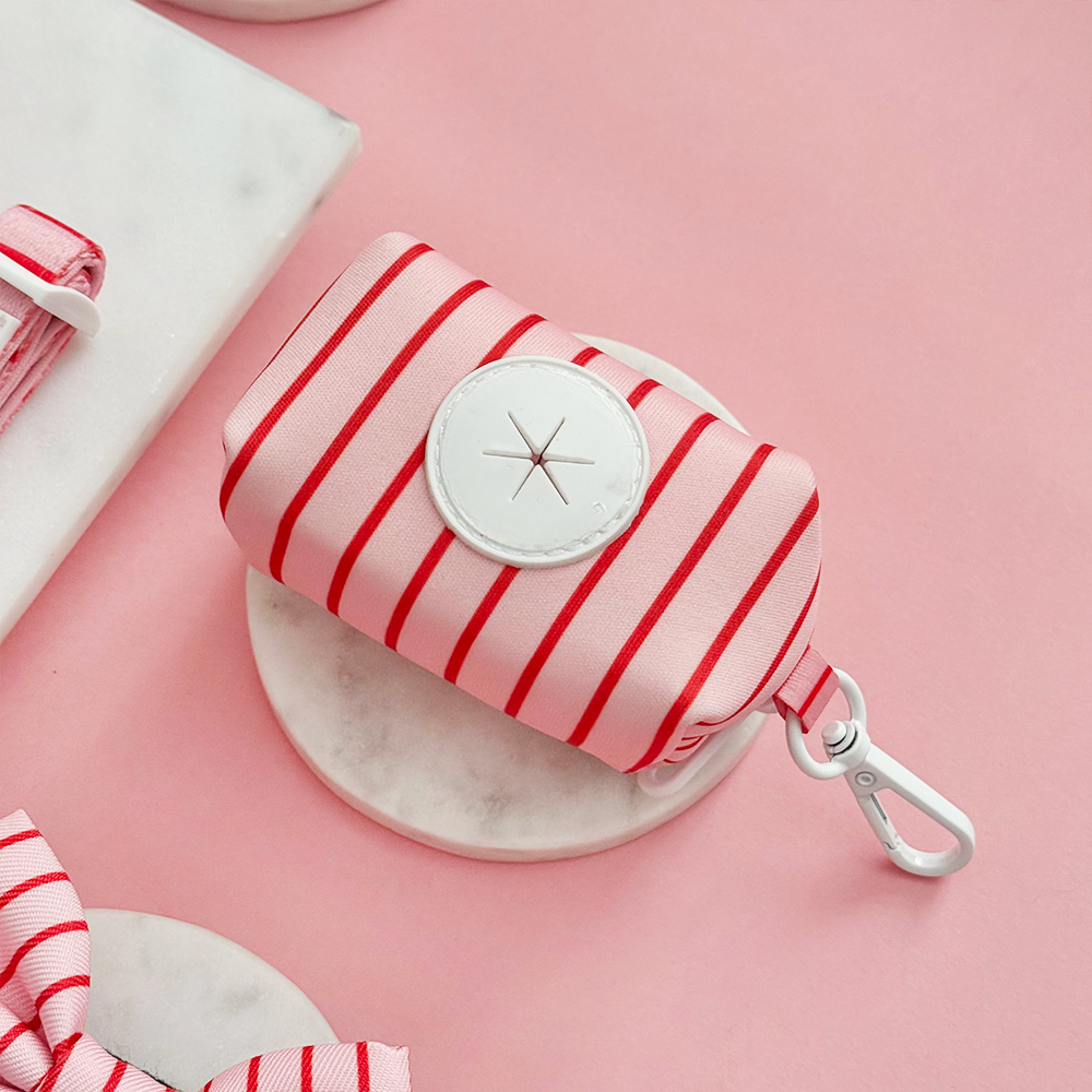 Candy Stripe Poop Bag Holder