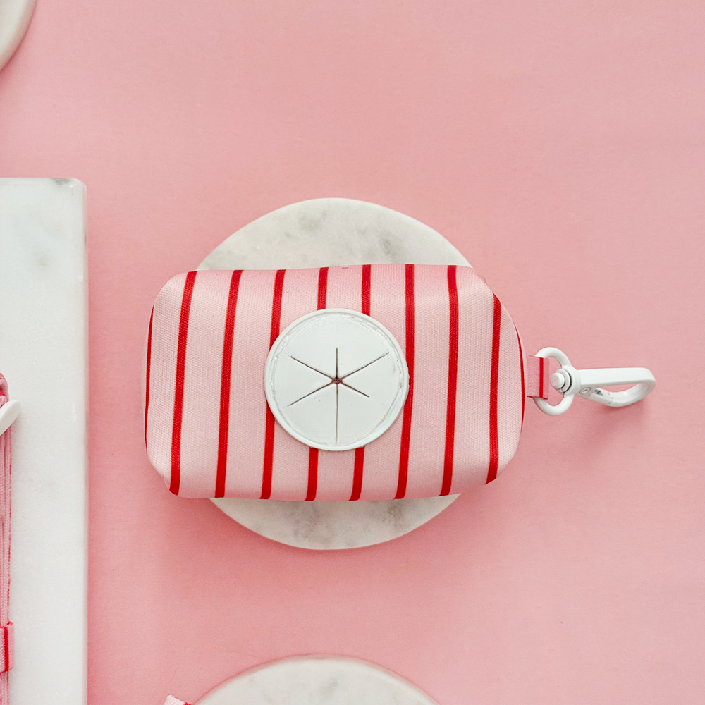 Candy Stripe Poop Bag Holder